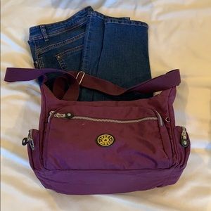 Purple travel bag